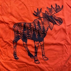Mountain Moose Orange Tee